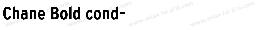 Chane Bold cond字体转换